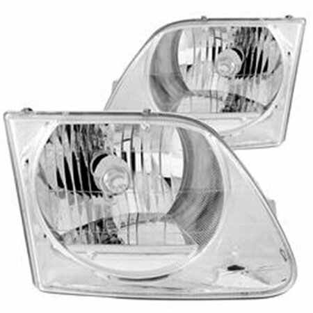 KENTO GEAR 97-02 Expedition 97-03 Ford F-150 Headlights Crystal - Chrome KE3629700